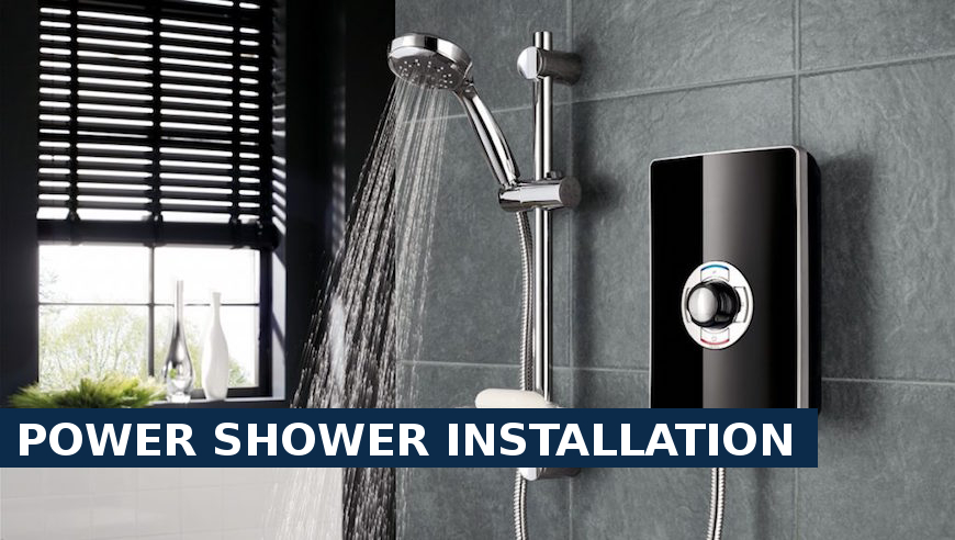 Power shower installation Mortlake